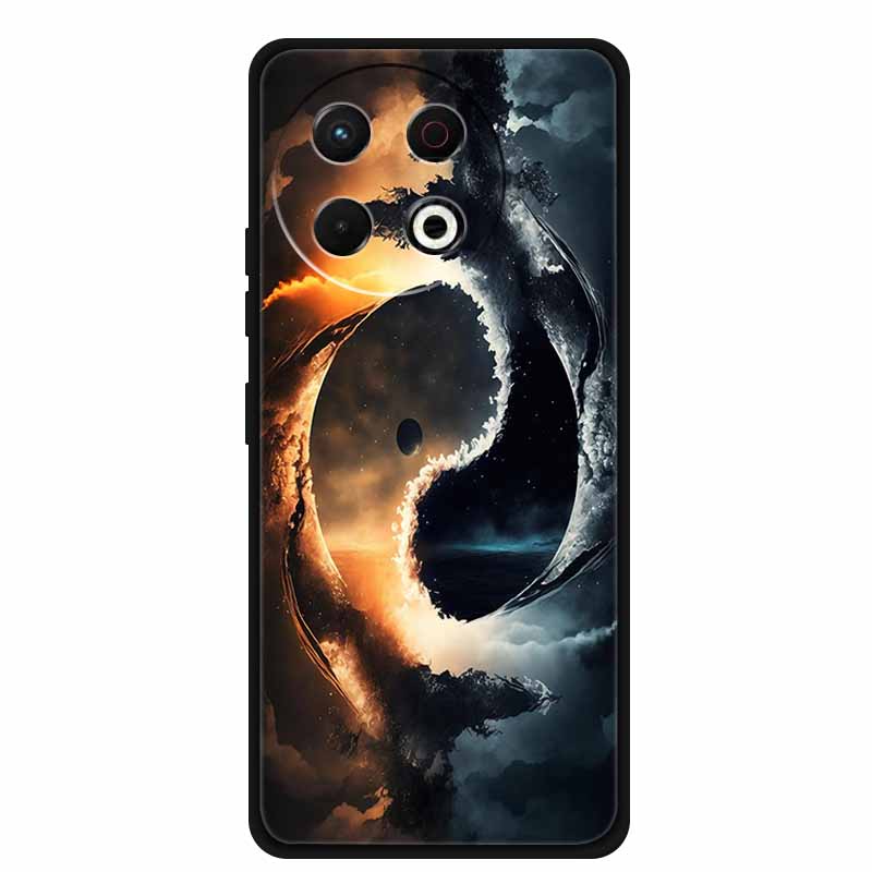 Чехол для телефона Tecno Spark 30 Pro 4G Задняя крышка 6.78" Черный Силиконовый Мягкий Чехол для Tecno Spark 30 Pro Чехол Spark30 Pro Сумка