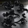 Уникальные подарки для домашнего декора 5 шт. 3D-печатное украшение-скелет динозавра, Преисторические фигурки с подвижными суставами, Коллекционные существа, Реалистичные шарнирные