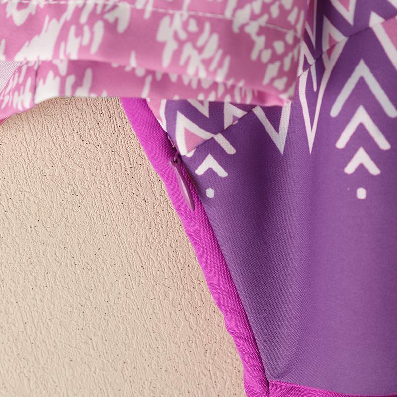 ZANZEA Женское платье с принтом, пэчворк, V-образным вырезом, летнее, повседневное, с коротким рукавом