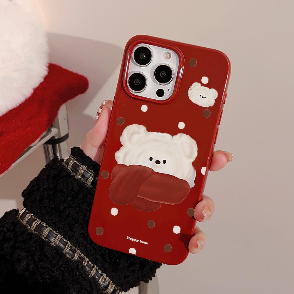 Милый чехол с медведем для iPhone 17 iPhone 17 Pro Max