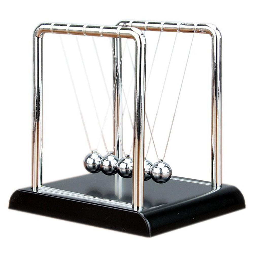 1 PC Cradle Balance Steel Balls Perpetual Motion Collision Teaching Ball Physics Science Pendul J9G3