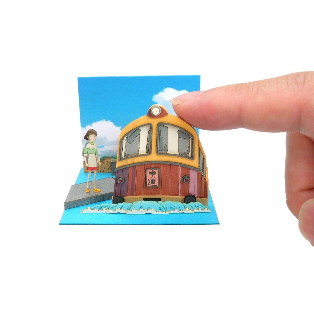 Sankei Studio Ghibli Mini Унесенные призраками Электрическая железная дорога Кайхара Прибыл Бумажная модель MP07-119