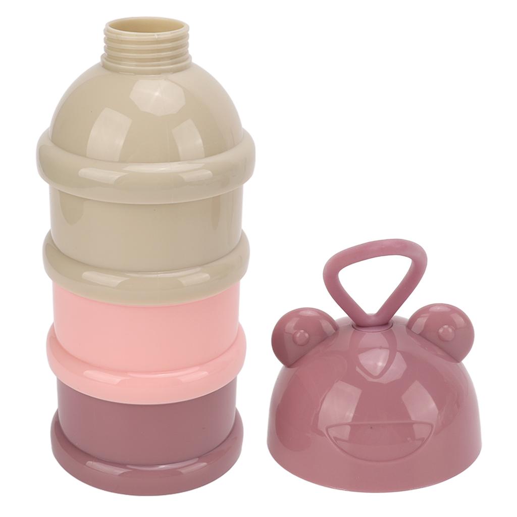 3 Layers Baby Milk Powder Formula Dispenser Detachable Portable Stackable Rotation Baby Snack