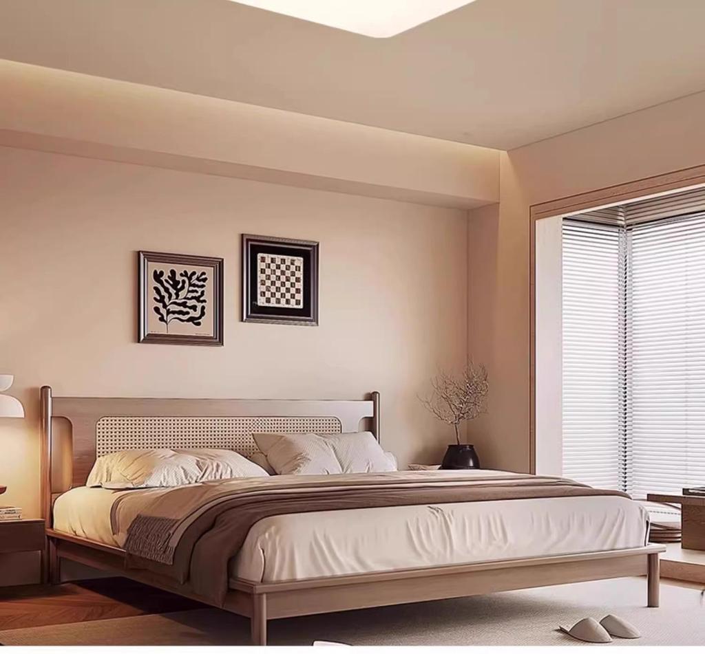 Потолочный светильник из американского ореха в стиле ретро - 2024 год, стиль середины века, для гостиной или спальни