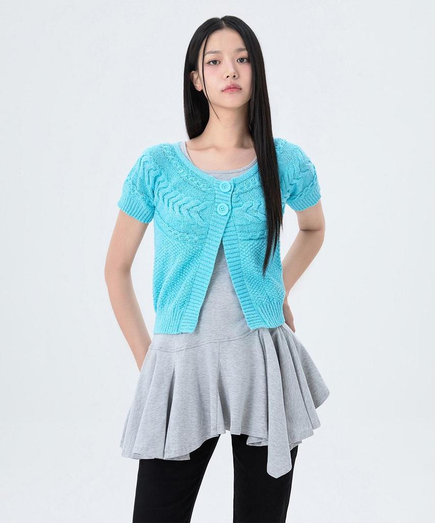Кардиган Mixxo с пуговицами, короткий рукав_Miwckg909T