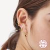 Trend Earrings 100 %Real 925 Silver Cuff Earring For Women Gold Stars Zircon Ear Clip Jewelry Pendientes Mujer Aretes