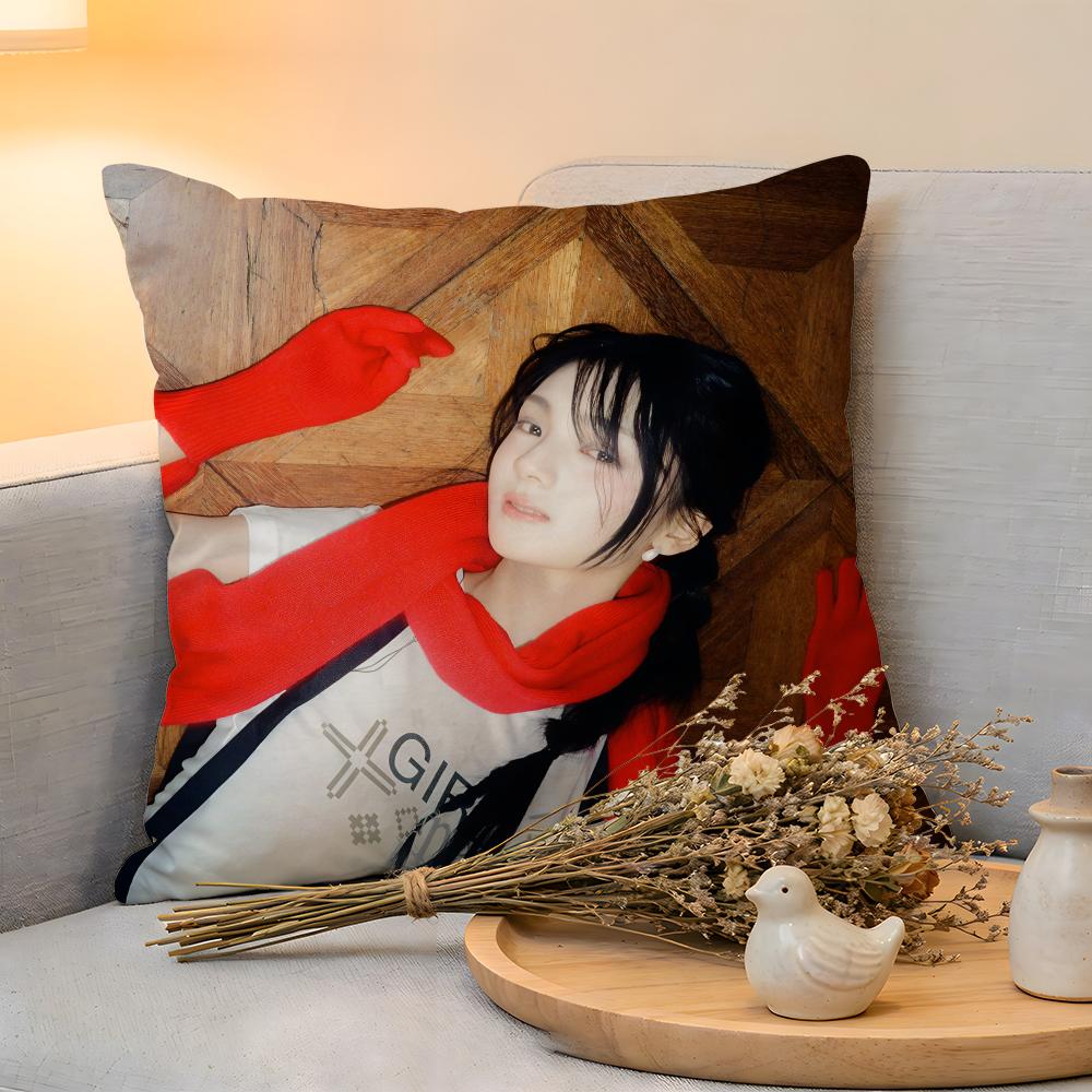 Cushion Cover Linen SkinFriendly Soft Decorative Case For Sofa Home Decor Hot Kpop Singer GGyubin Sweet Pillow cover