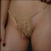 Body Chains Tassel Drill Panties Sexy Rhinestone Body Chain Panties Nightclub Flash Diamond Clothing
