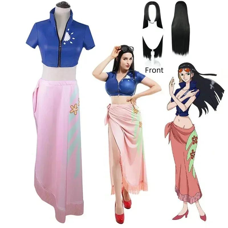 Nico Robin Cosplay Costume Dress Outfits Anime Cosplay Costume Costumes For Girl Full Set Halloween Carnival Party Dress