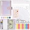 A6 Money Budget Planner Binder with Zipper Envelopes Cash Envelopes for Budgeting Money Organizer for Cash Budget Binde