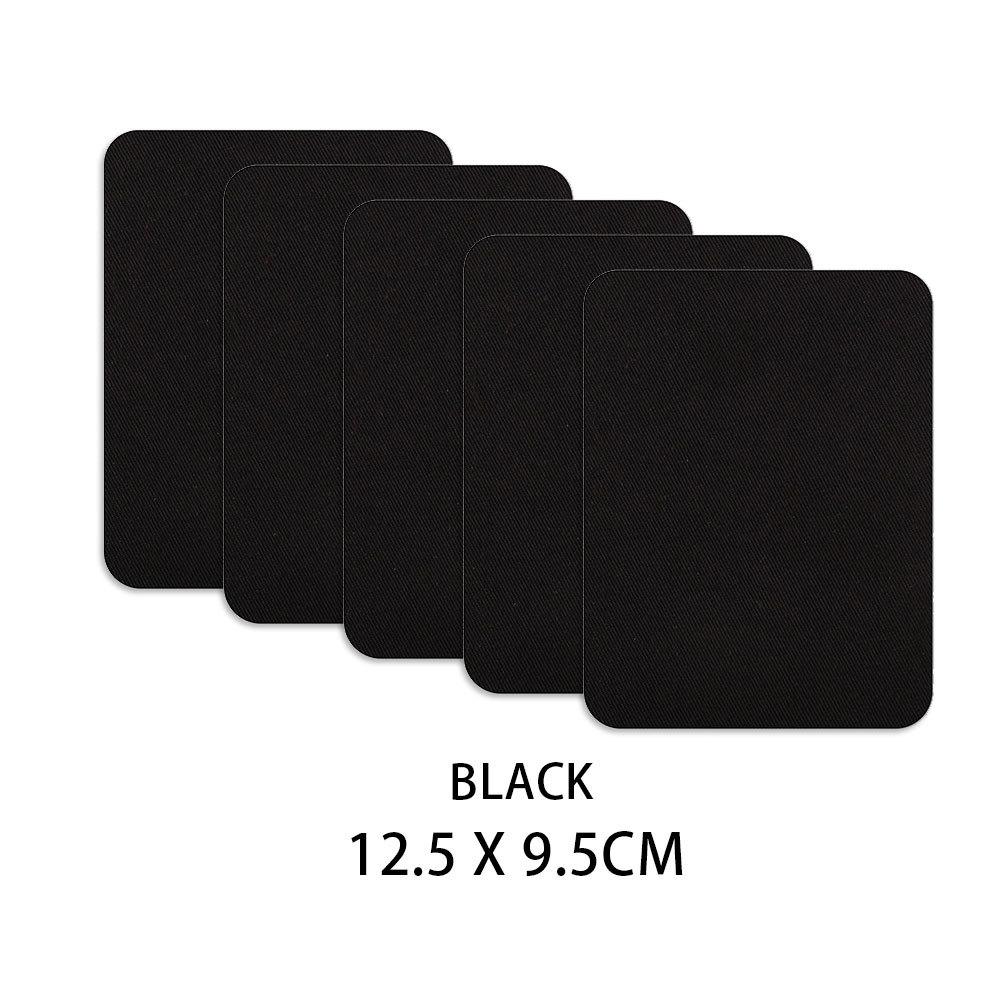 Hot Sale 5pcs Colorful Iron-On Fabric Patches Set | No Sew Adhesive for Pants Repair Kids Clothes Denim DIY Craft (Mixed Sizes)