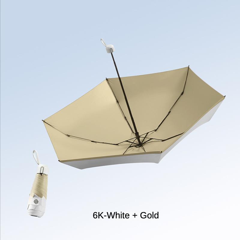 Mini Portable Pocket Umbrella for Women 6/8 Bone 5 Folding UV Sunshade Small Sunny and Rainy Umbrellas Paraguas Guarda Chuva