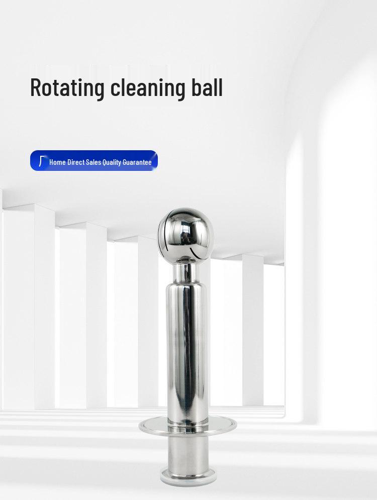 Вращающийся шарик-полировщик для очистки с двойным зажимом из нержавеющей стали