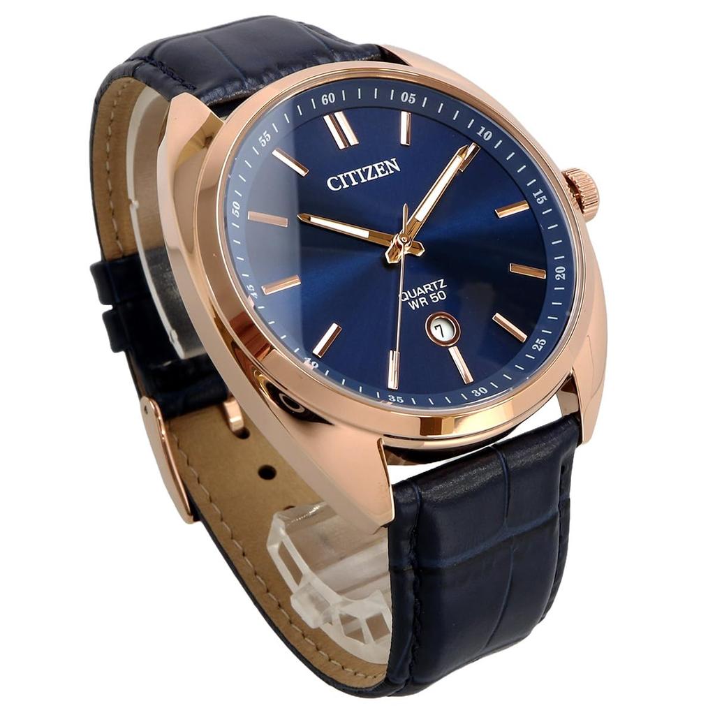 Citizen Quartz Watch Blue Dial Leather Band Overseas Model [Citizen] Men's BI5093-01L [Item]