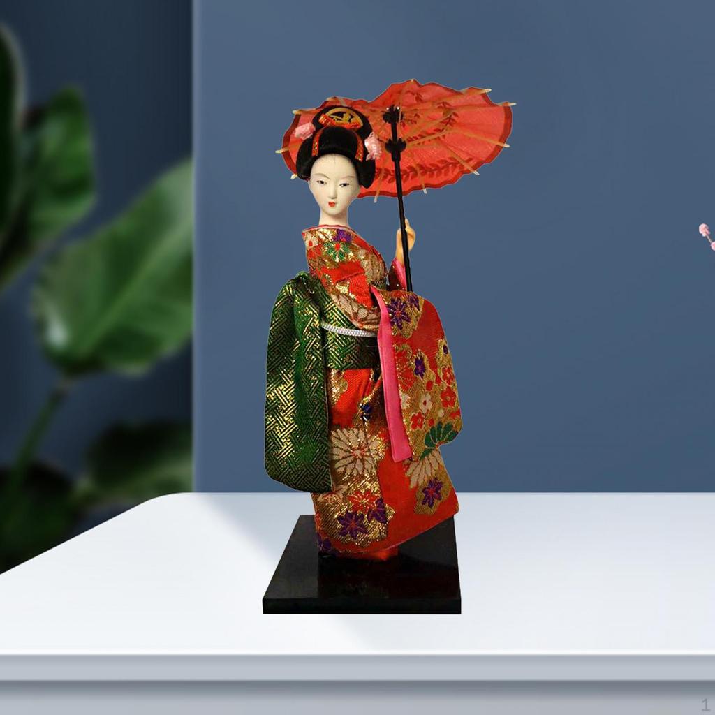 Азиатская кукла гейша - декоративная фигурка для дома и офиса