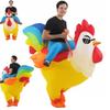 Rainbow Sunglasses Rooster Inflatable Costume, Adult