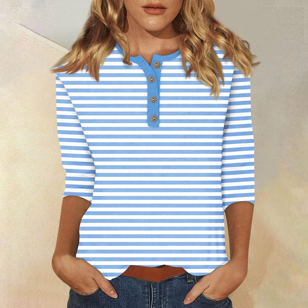 Женские футболки с милым принтом, блузки, повседневные базовые топы больших размеров, пуловеры для рубашек с рукавами 3/4