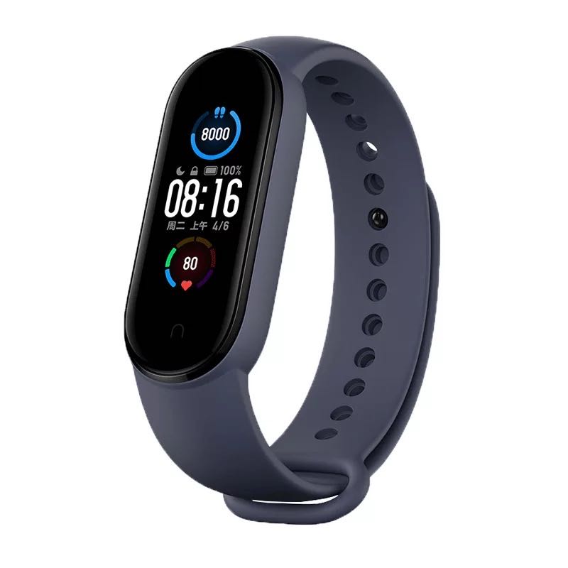Силиконовый ремешок на Xiaomi Mi Band 5