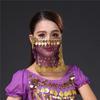 Polyester Belly Dance Veil Sequins Belly Dance Glitter Veil Dance Performance Accessories  Women