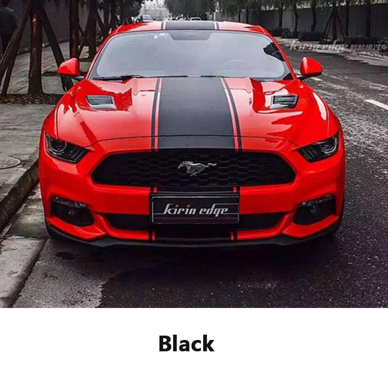 Для Ford Mustang 15-20 узор из углеродного волокна, полный кузов, гирлянда, декоративная наклейка, капот двигателя