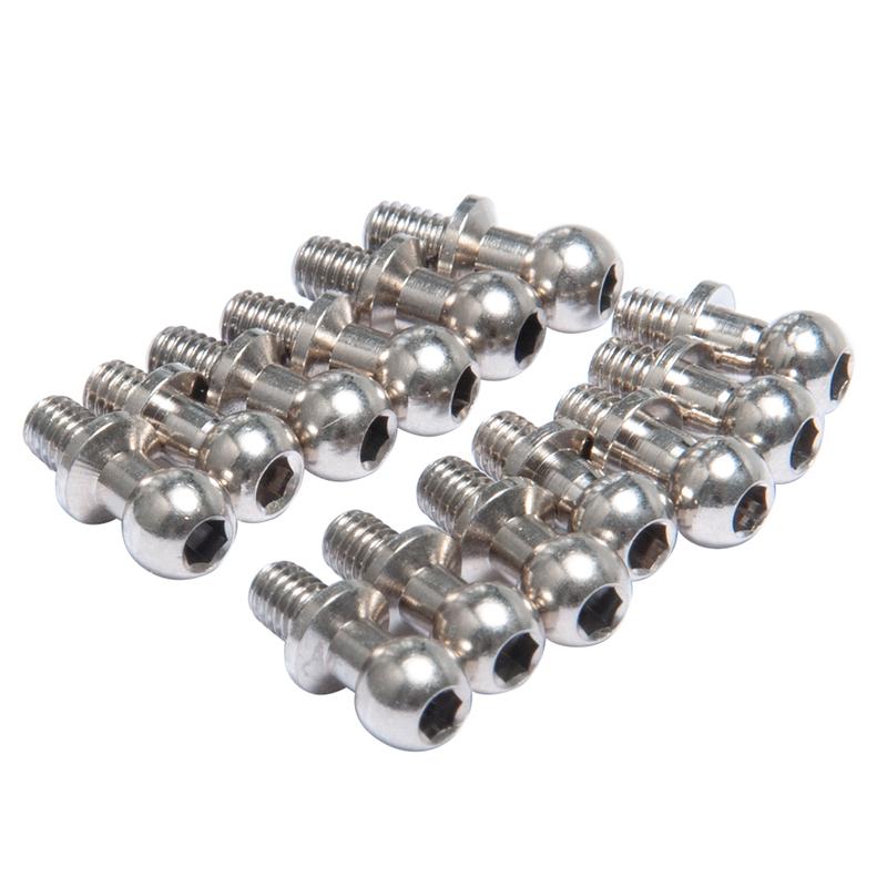 MIBIDAO 13Pcs Metal Hex Ball Head Screws For 1/10 Sakura D4 Racing Drift RC Crawler Car Ball Joint Linkage Rod End Spare Parts