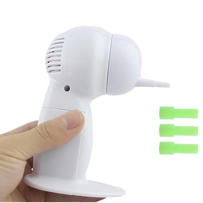 Nose - Ears,Wireless Electric Ear Cleaner,ABS,safe,healthy,easy,painless,wax Remover,vacuum Cleaner - Type White