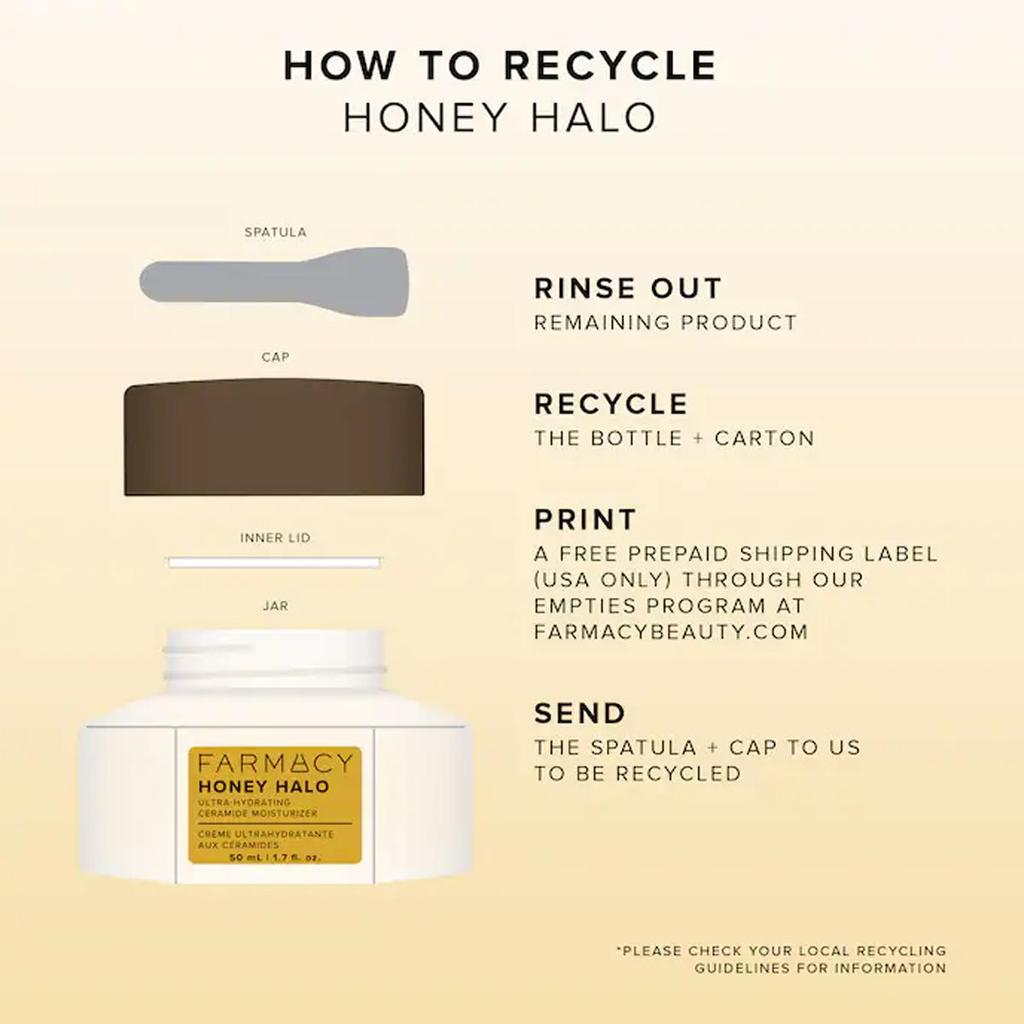 FARMACY Увлажняющий крем для лица Honey Halo с керамидами 25 мл