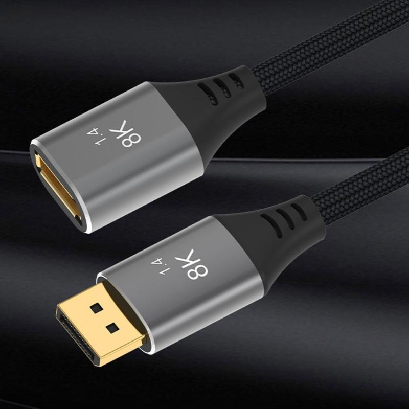 8K 1.4 Удлинительный кабель 60 Гц UHD 4K 144 Гц Папа-Мама для Компьютера и Монитора Видео ПК Ноутбука
