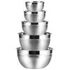 Douehpy Stainless Steel Mixing Bowls (Set of 5) Fruit Salad Bowls, Storage Bowl Set, Kitchen Salad Bowls
