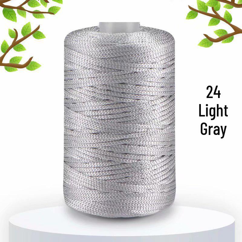 125 г Легкая Ледяная Шелковая Льняная Пряжа для Летних Шляп, Средней Тонкости Вязания, Сумок DIY, Подушек и Блестящая Полая Пряжа