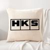 Ретро Узор H-Hks Наволочка Летняя Прохлада Льняная Ткань Двусторонняя Печать Чехол на Подушку Диван Домашний Декор Подарок