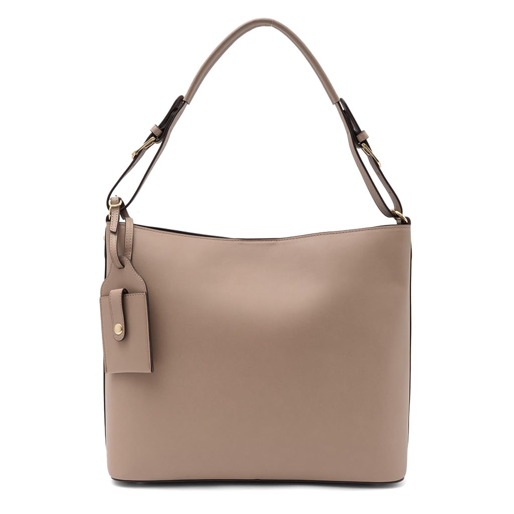 VITAFELICE Shoulder Tote Bag for 11-Compartment One-Handle Women, Bllb-x1315n (Mocha)