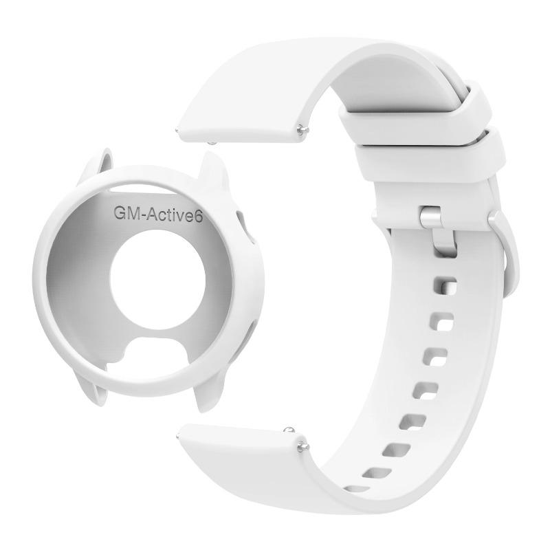Силиконовый ремешок+чехол для Garmin Active6 Мягкий защитный чехол для Garmin Active 6 Цветной спортивный браслет Сменные аксессуары