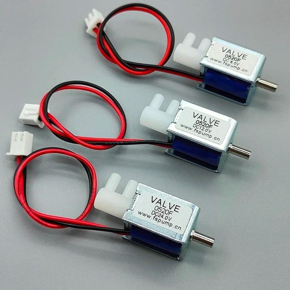 Plastic Mini Electric Solenoid Valve 24V DC Gas Flow Control Valve Micro Air Flow Control Valve