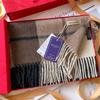 Hokkaido Pure Cashmere Couple Plaid Scarf Winter Women's Warm High-end Scarf Men