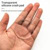 6pcs Door Handle Bumper Pad Self Adhesive Transparent Silicone Wall Protector Anti Bump Washable Reusable Round