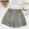 WTEMPO Summer Women's Chiffon Shorts Fashion High Waist Loose Shorts Wide Leg Shorts Casual Shorts Suit Shorts