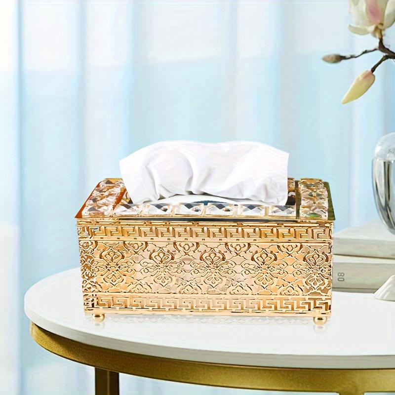 European-style Napkin Dispenser Bedroom Office El Cafe Coffee Square Crystal Cube Bar Napkin Box Tissue Box