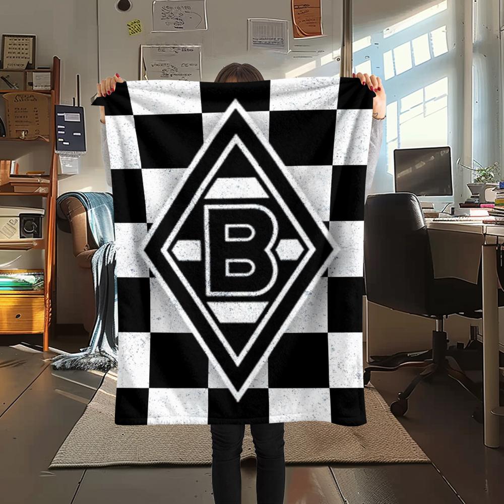 1pc Borussia Print Flannel Blanket, High quality Comfortable for All Seasons, Home Decor, Warmth and Comfort, Perfect for Christmas Gifts19