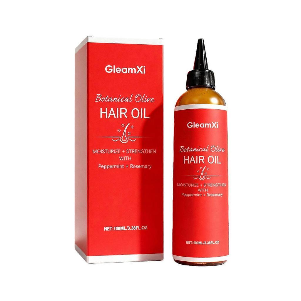 Limited time!!Gleamxi Olive Hair Care Essential Oil Moisturizes, Refreshes And Nourishes Hair, Making It Naturally Fluffy And Smooth