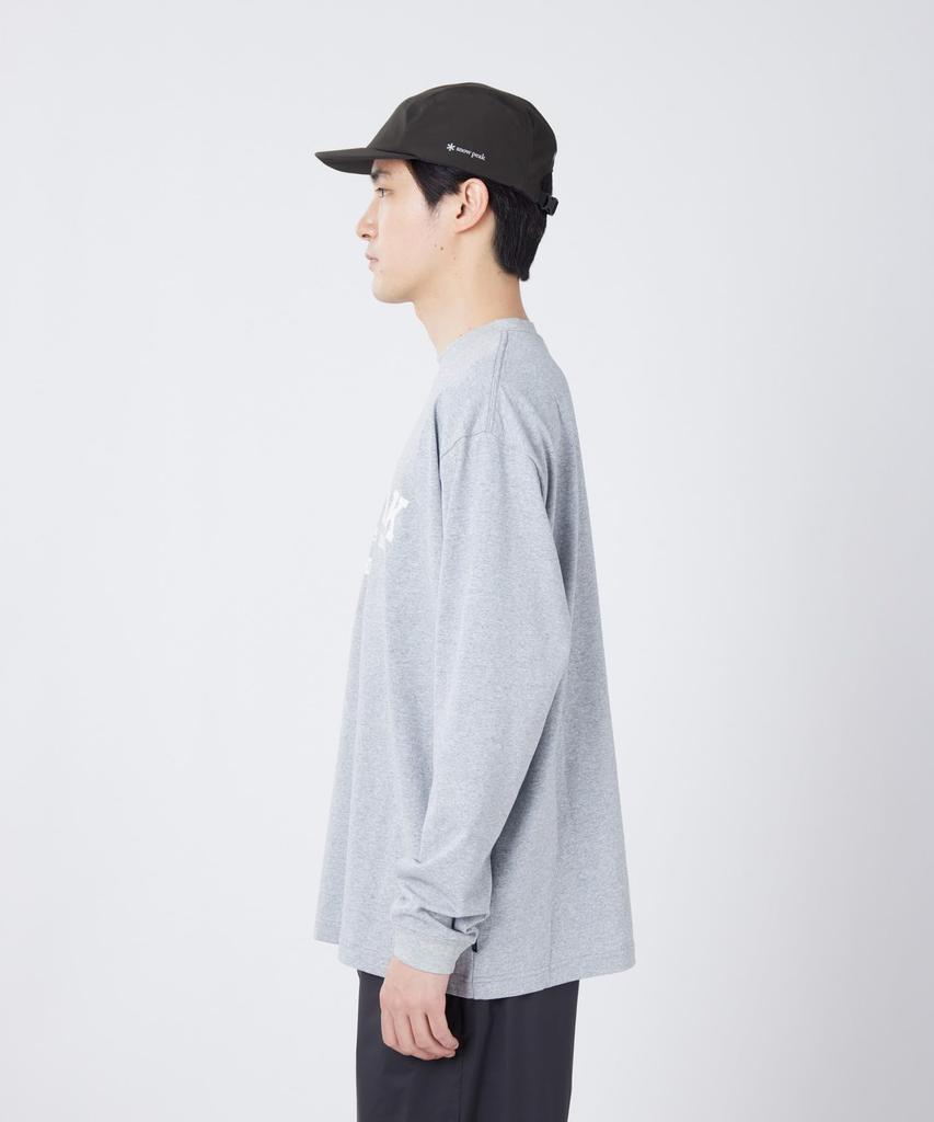 Varsity Logo Long Sleeve for Men and M [Snow Peak] T-Shirt TS-26SU002 Long-sleeved T-shirt Women, M.GREY