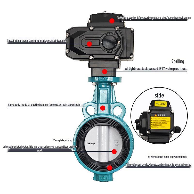 304 Stainless Steel Manual Butterfly Valve