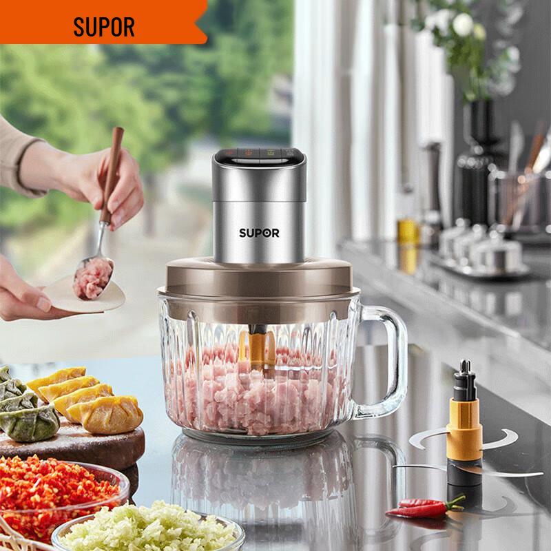 Электрическая мясорубка Supor 2 л, китайская вилка (адаптер в комплекте)