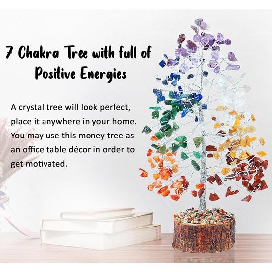 Крокон Денежное дерево из драгоценных камней Фэн-шуй Бонсай для генератора энергии, Рейки-исцеления, балансировки чакр, защиты от ЭМП