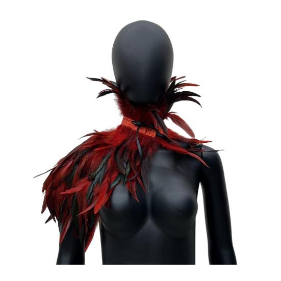 Готический стиль шаль павлин костюм женский шаль кружевной шарф перья винтажный готический плащ карнавальный костюм на Хэллоуин карнавальный костюм