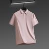 Новая мужская деловая повседневная рубашка с коротким рукавом однотонная рубашка поло модная дышащая удобная универсальная футболка