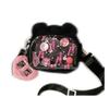 Transparent Bear Ears Bag With Polyester Interior For Students And Casual Outings