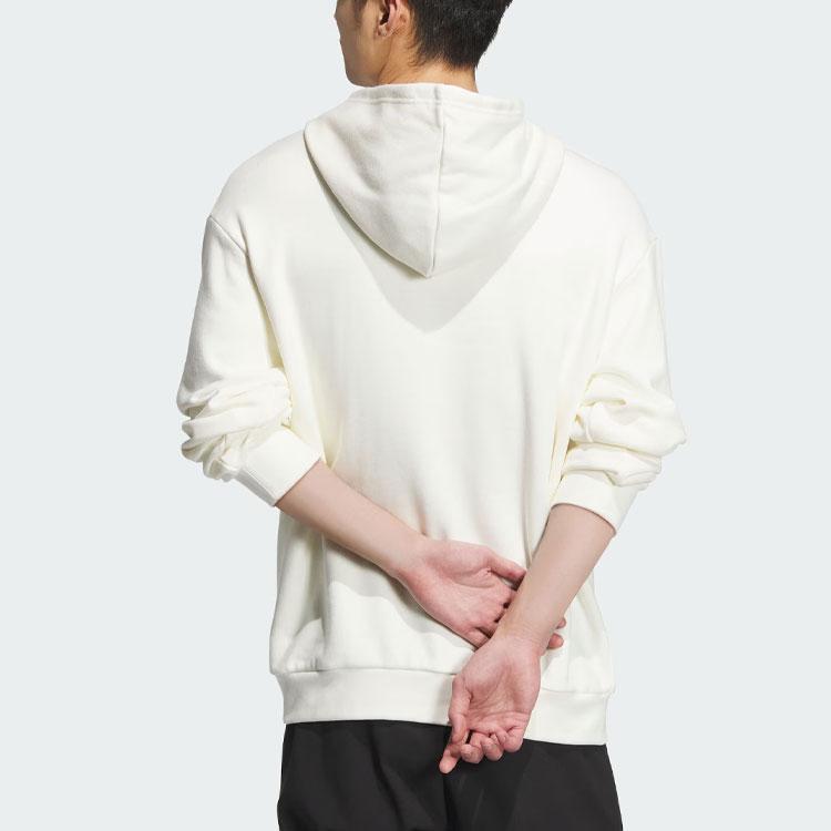 Adidas FW23 Год Дракона Серия CNY Толстовка с вышивкой Мужская толстовка с капюшоном белого цвета JE6115