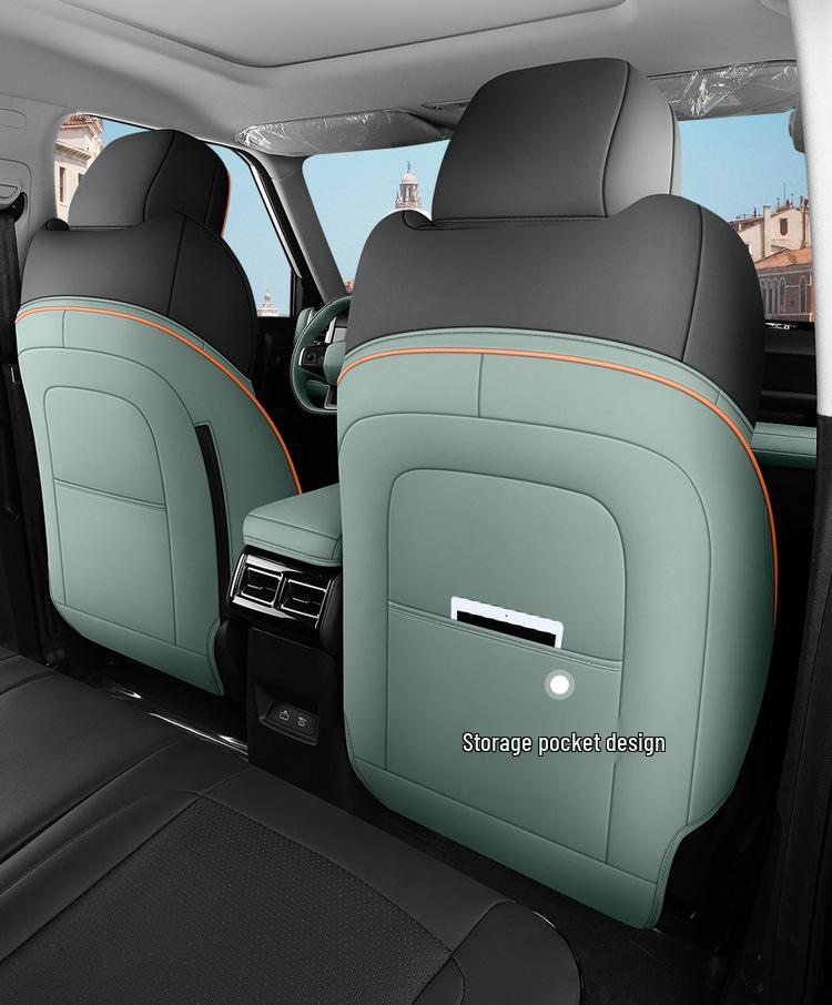 Новая универсальная 5-местная полностью кожаная подушка на автомобильное сиденье для Car03 - Все сезоны