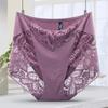 Fat Plus Size Sexy Briefs Lace High Waisted Triangle Underwear for Women Slim Fit Panties